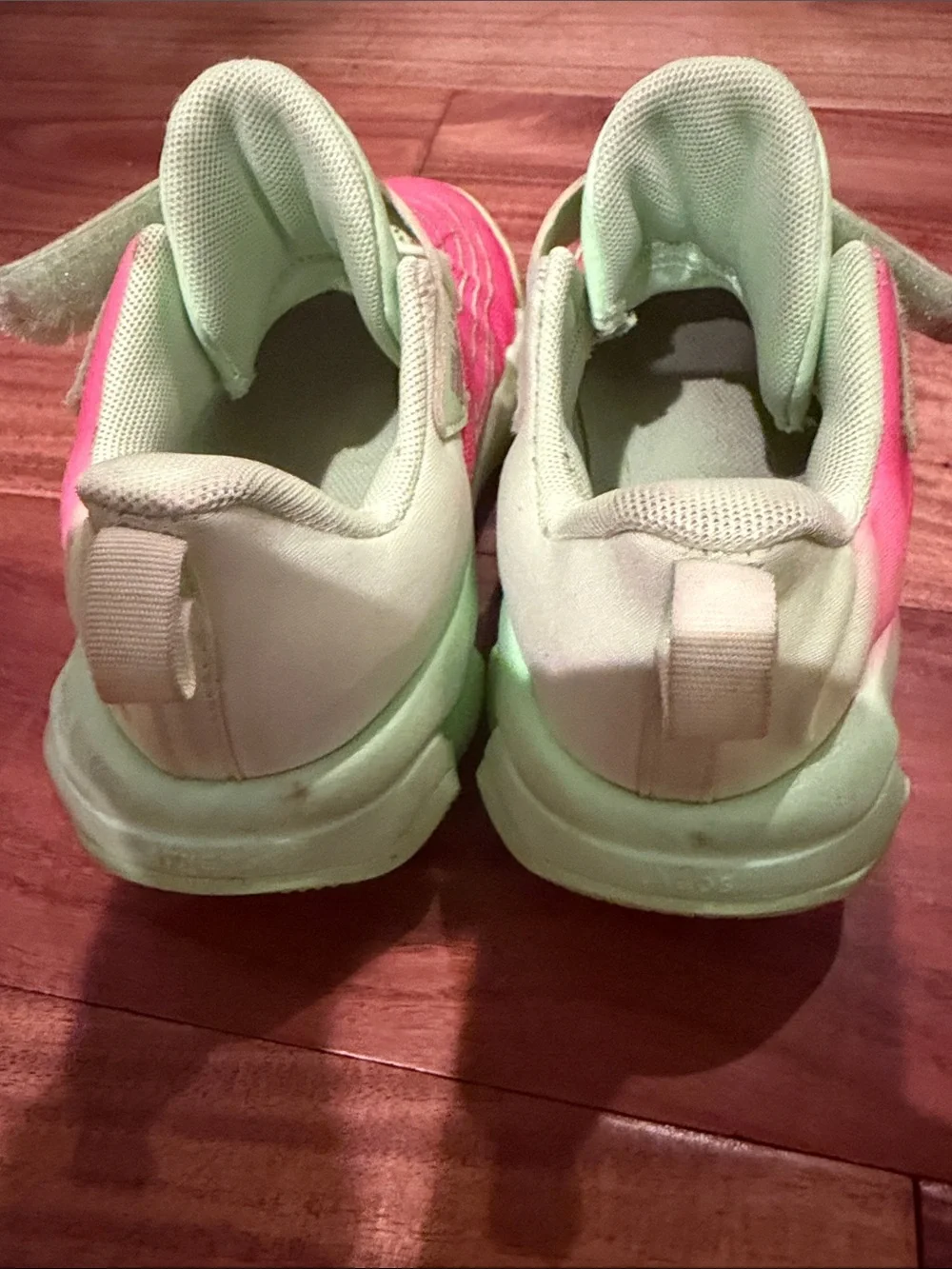 Kids Neon Pink and Light Green Nike Giannis Athletic Sneakers - Comfort Fit